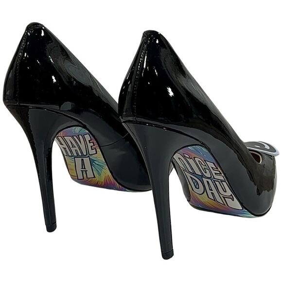 Taylor Says Black Patent Leather “Be Happy” Shoes SZ 9.5 - Picture 10 of 15